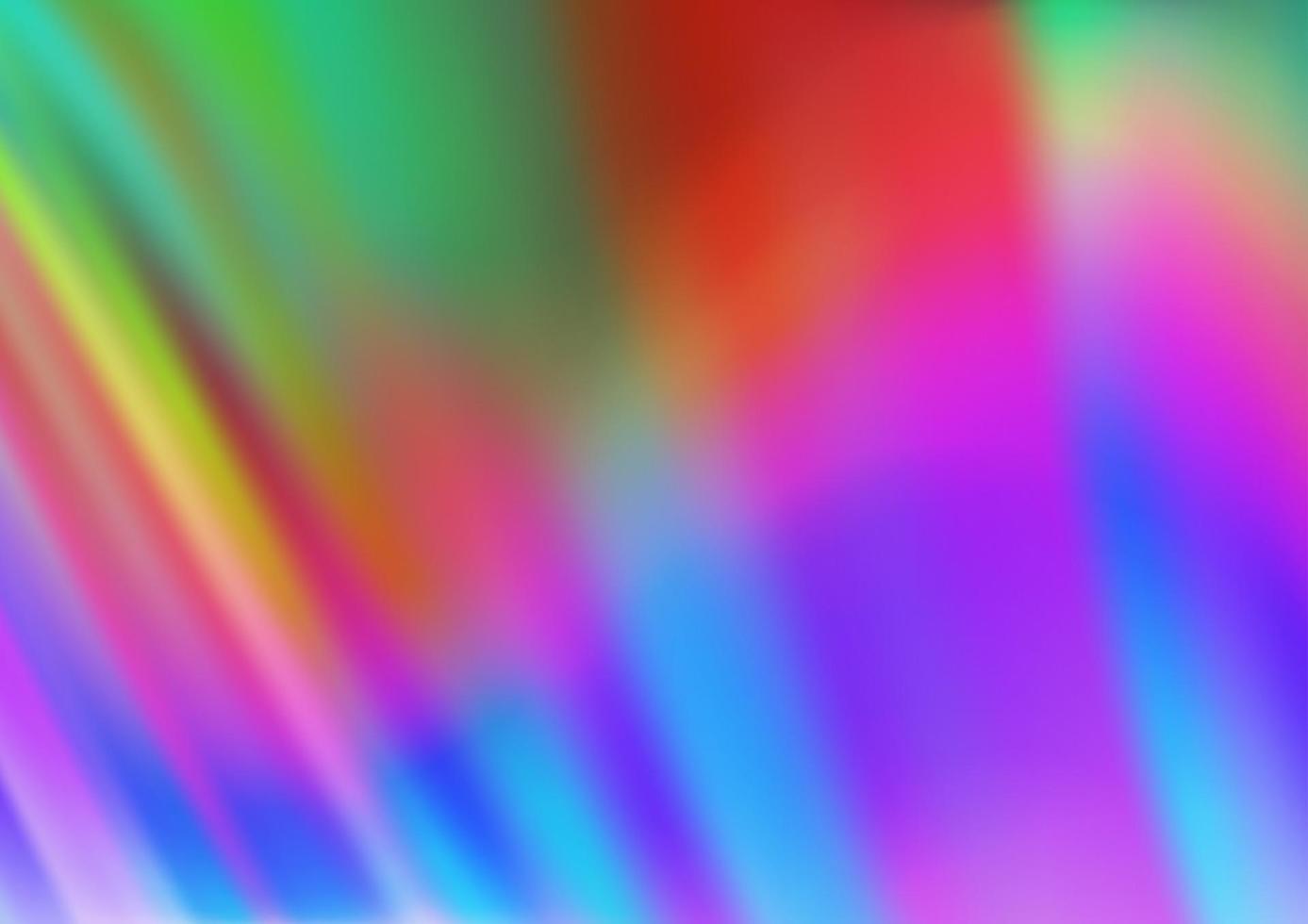 luce multicolore, modello vettoriale arcobaleno con linee piegate.
