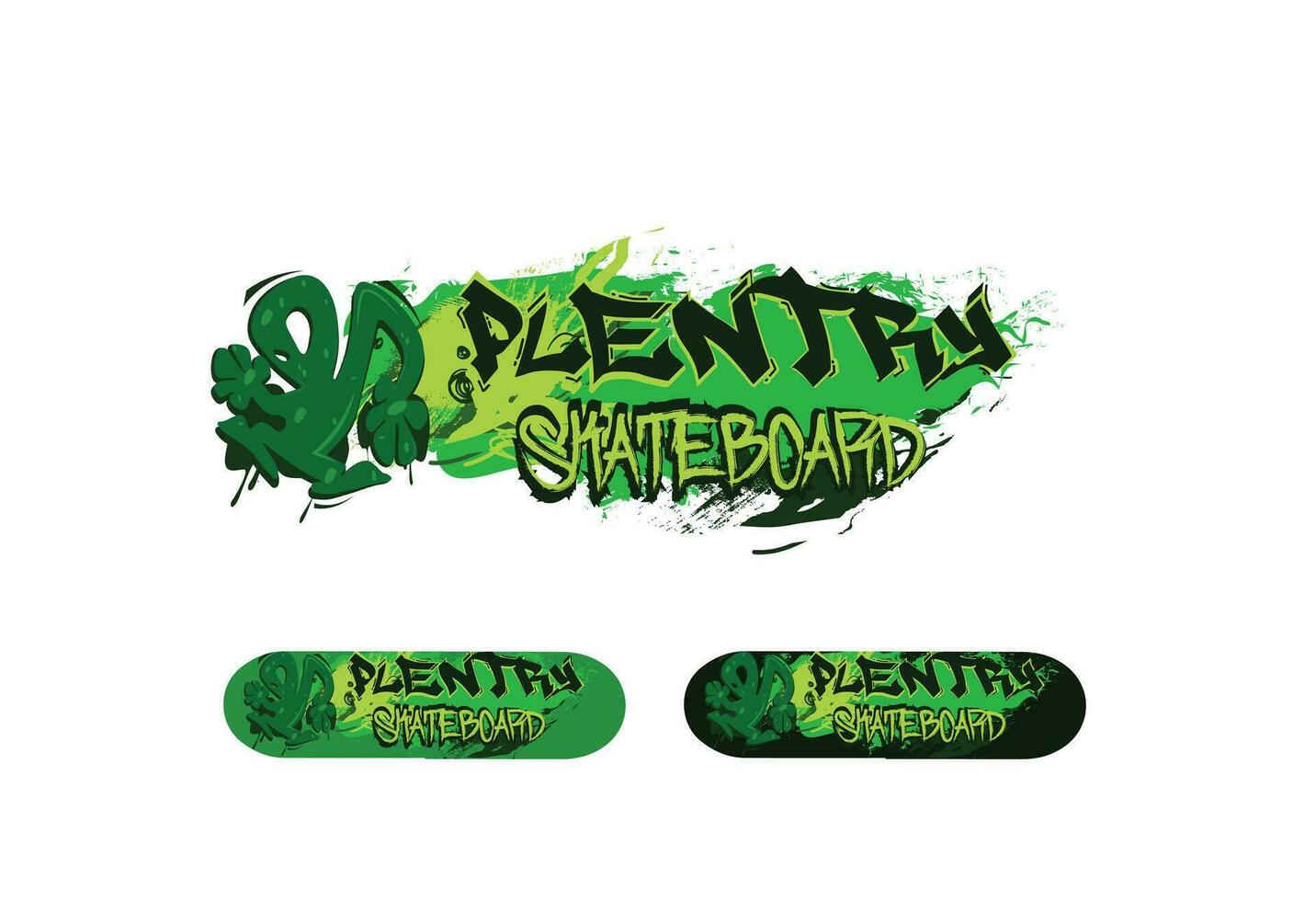 imballare di skateboard illustrazione con divertente disegni vettore