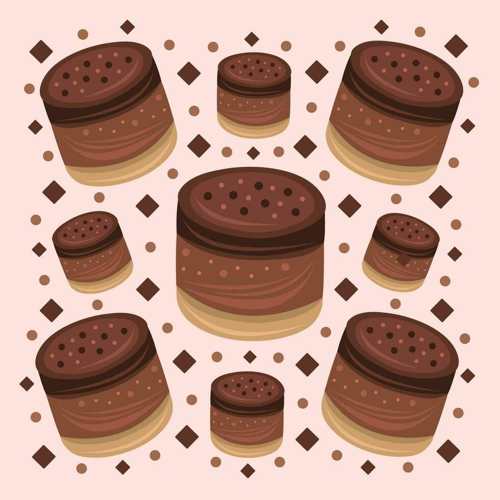 belga cioccolato dolce vettore illustrazione per grafico design e decorativo elemento