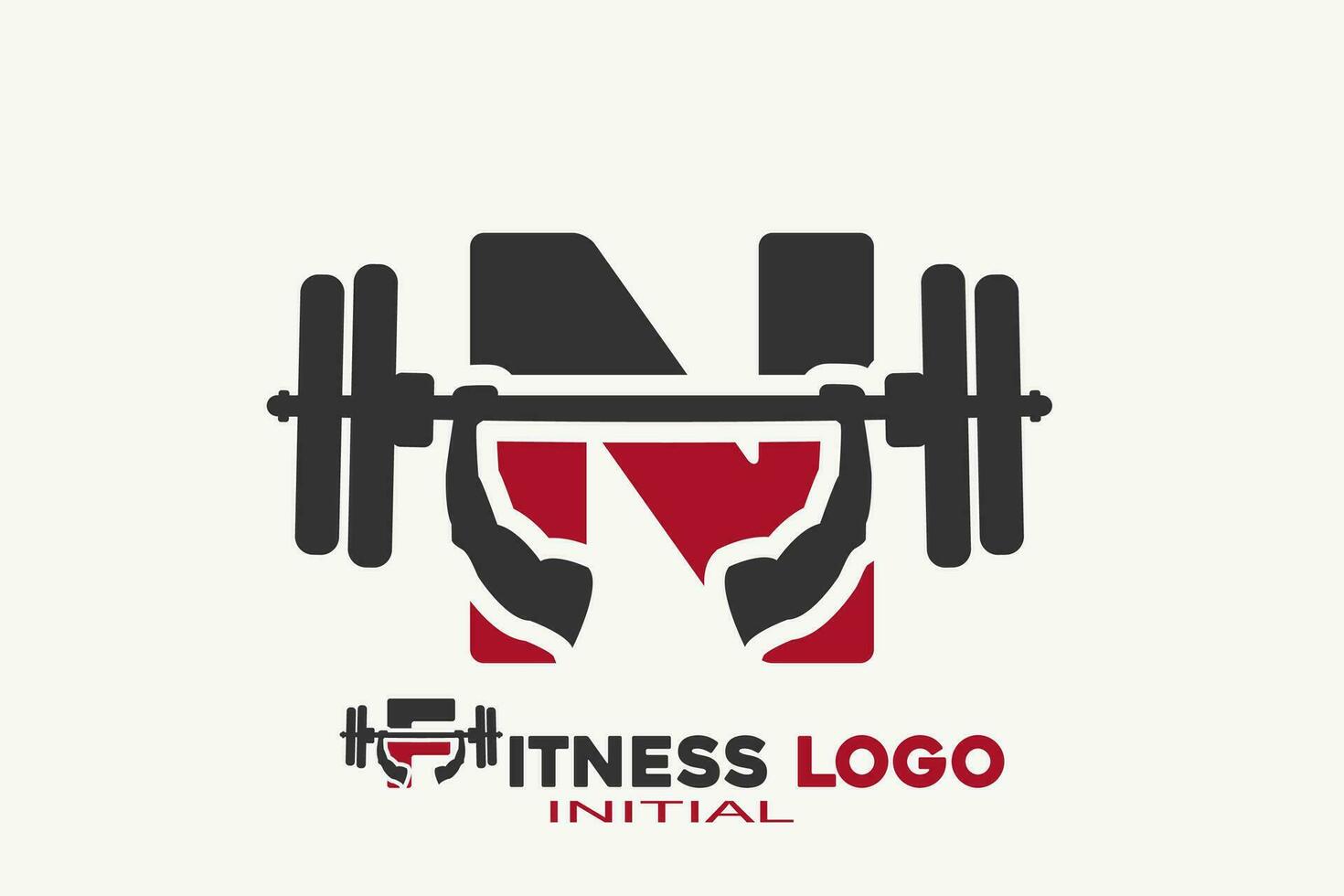 iniziali lettera n con fitness creativo geometrico moderno logo design. vettore