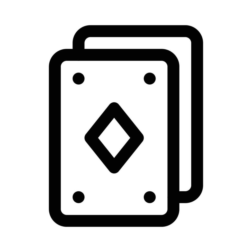 giocando carte vettore icona su bianca sfondo
