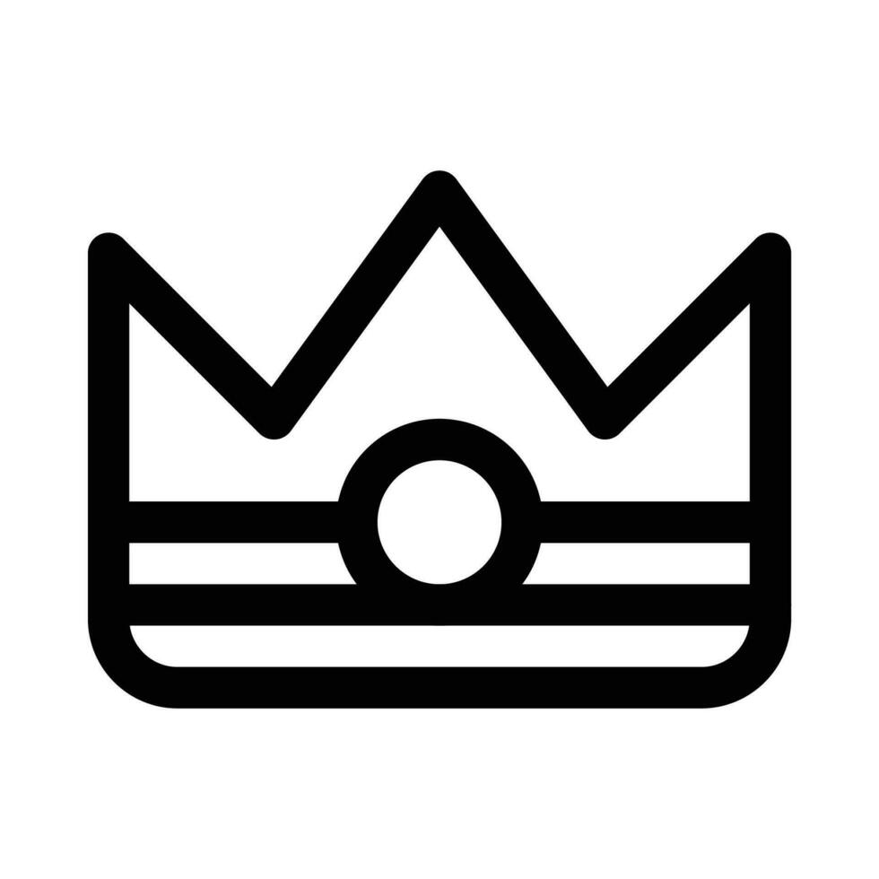 corona vettore icona su bianca sfondo