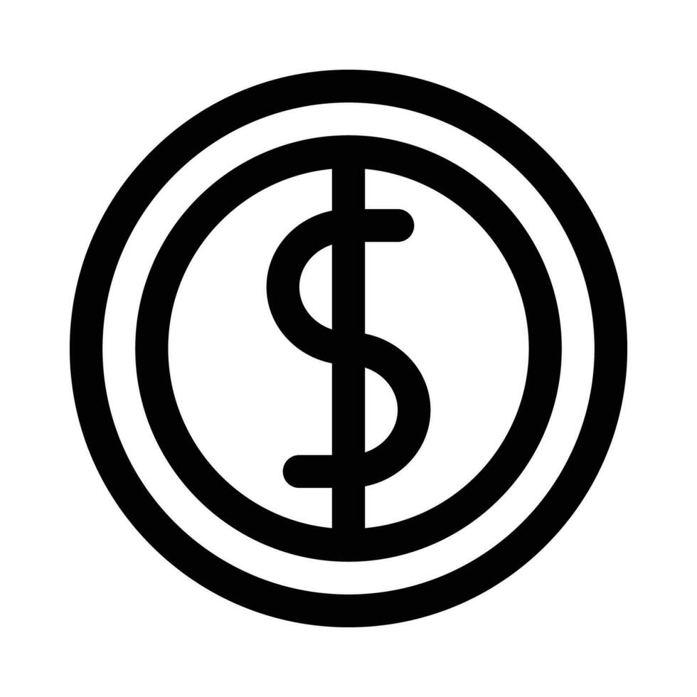 dollaro vettore icona su bianca sfondo