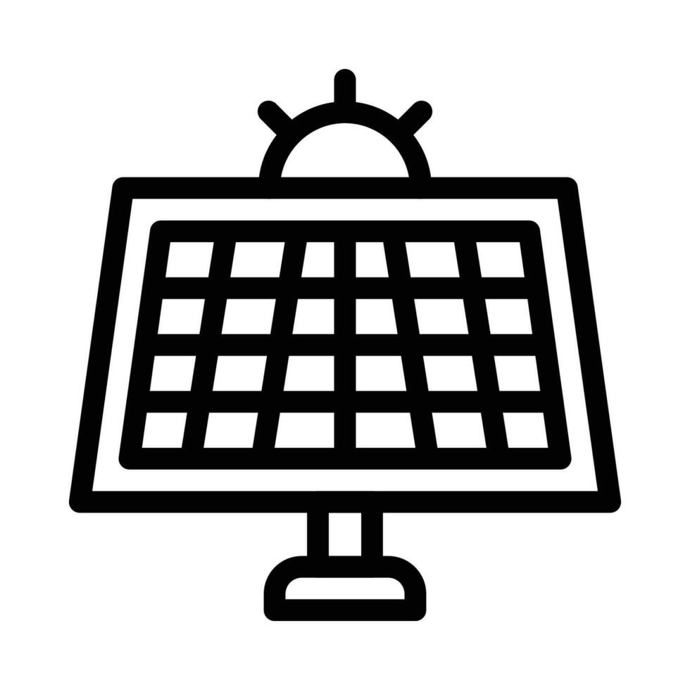 solare pannello vettore icona su un' bianca sfondo