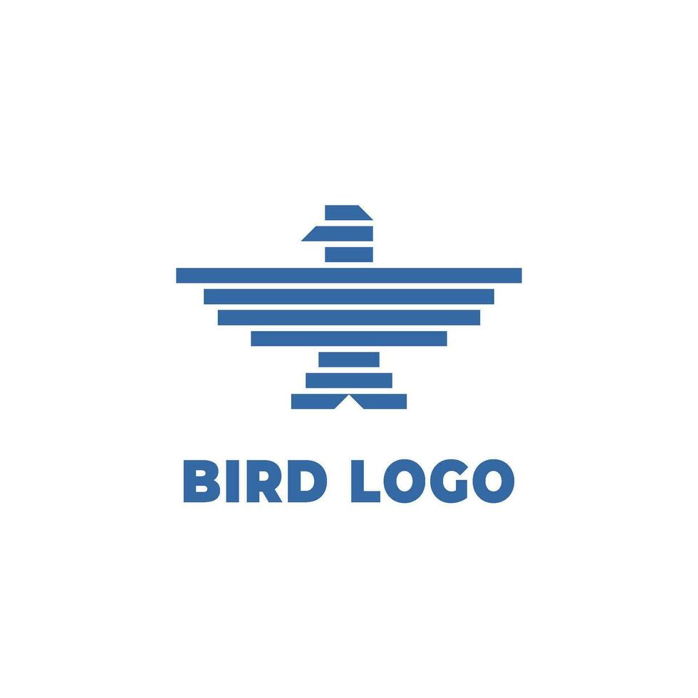 uccello logo design. geometrico uccello logo design. professionale uccello logo design. Ali uccello logo astratto design. vettore