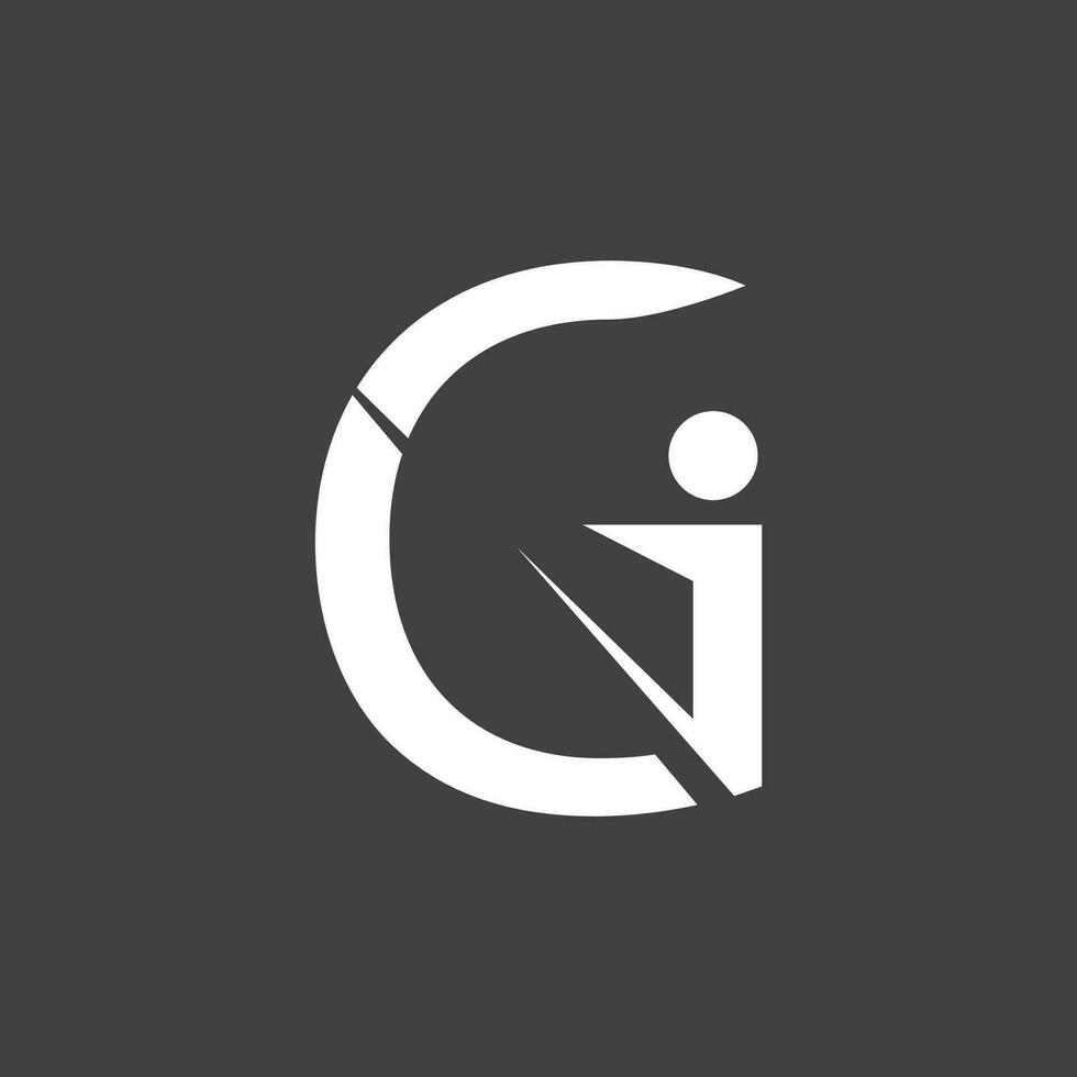 lettera g arte icona e simbolo modello vettore