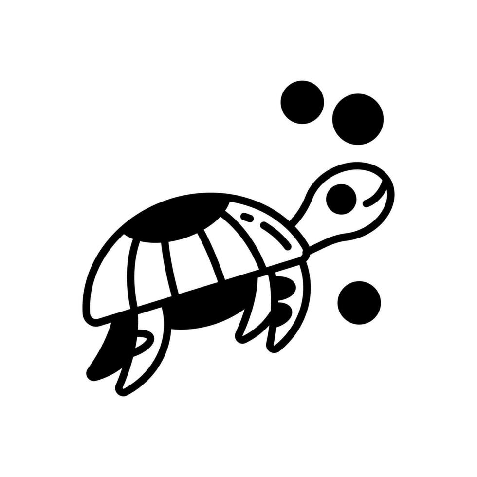 mare tartaruga icona nel vettore. illustrazione vettore