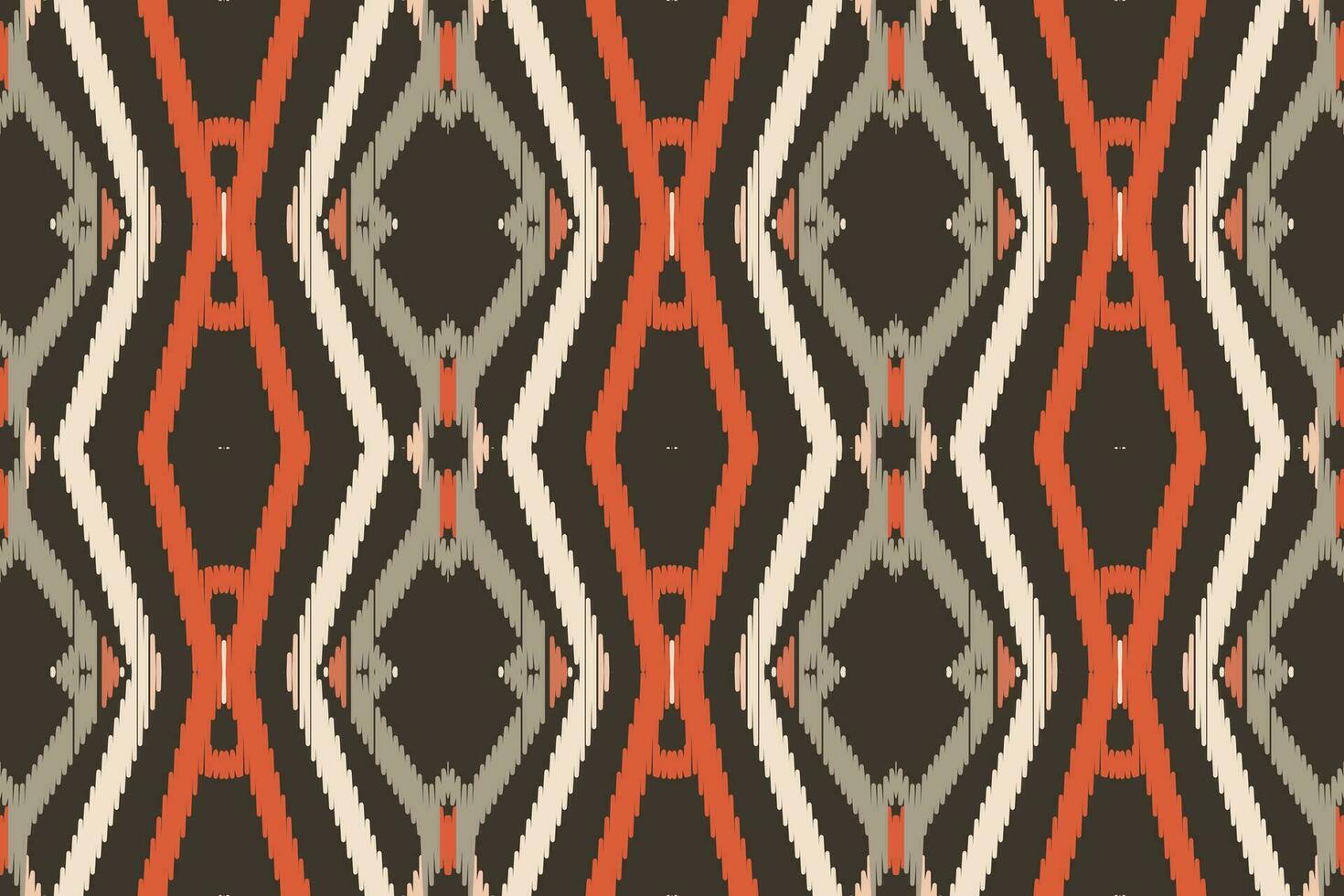 ikat damasco ricamo sfondo. ikat sfondo geometrico etnico orientale modello tradizionale.azteco stile astratto vettore illustrazione.disegno per trama, tessuto, abbigliamento, avvolgimento, pareo.