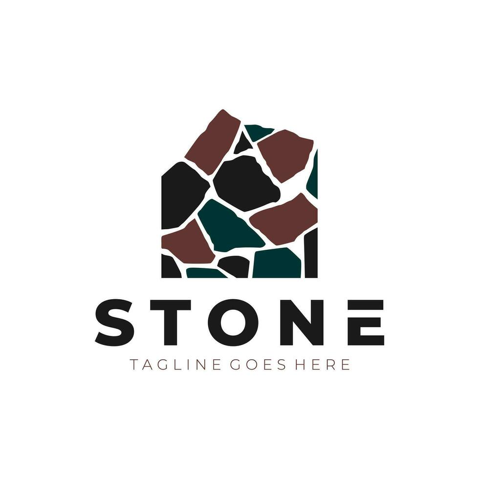 fondazione pietra vettore illustrazione logo