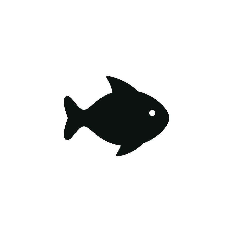 pesce icona isolato su bianca sfondo vettore