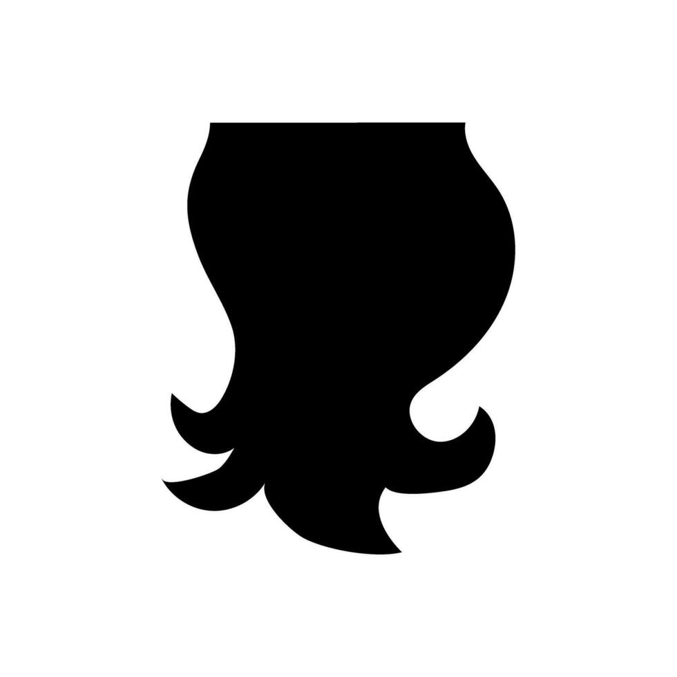 barba icona vettore. barbiere illustrazione cartello. parrucchiere simbolo. vettore