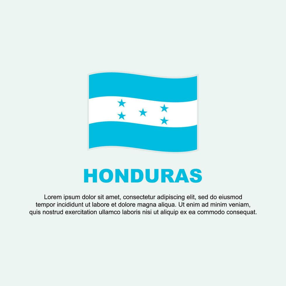 Honduras bandiera sfondo design modello. Honduras indipendenza giorno bandiera sociale media inviare. Honduras sfondo vettore