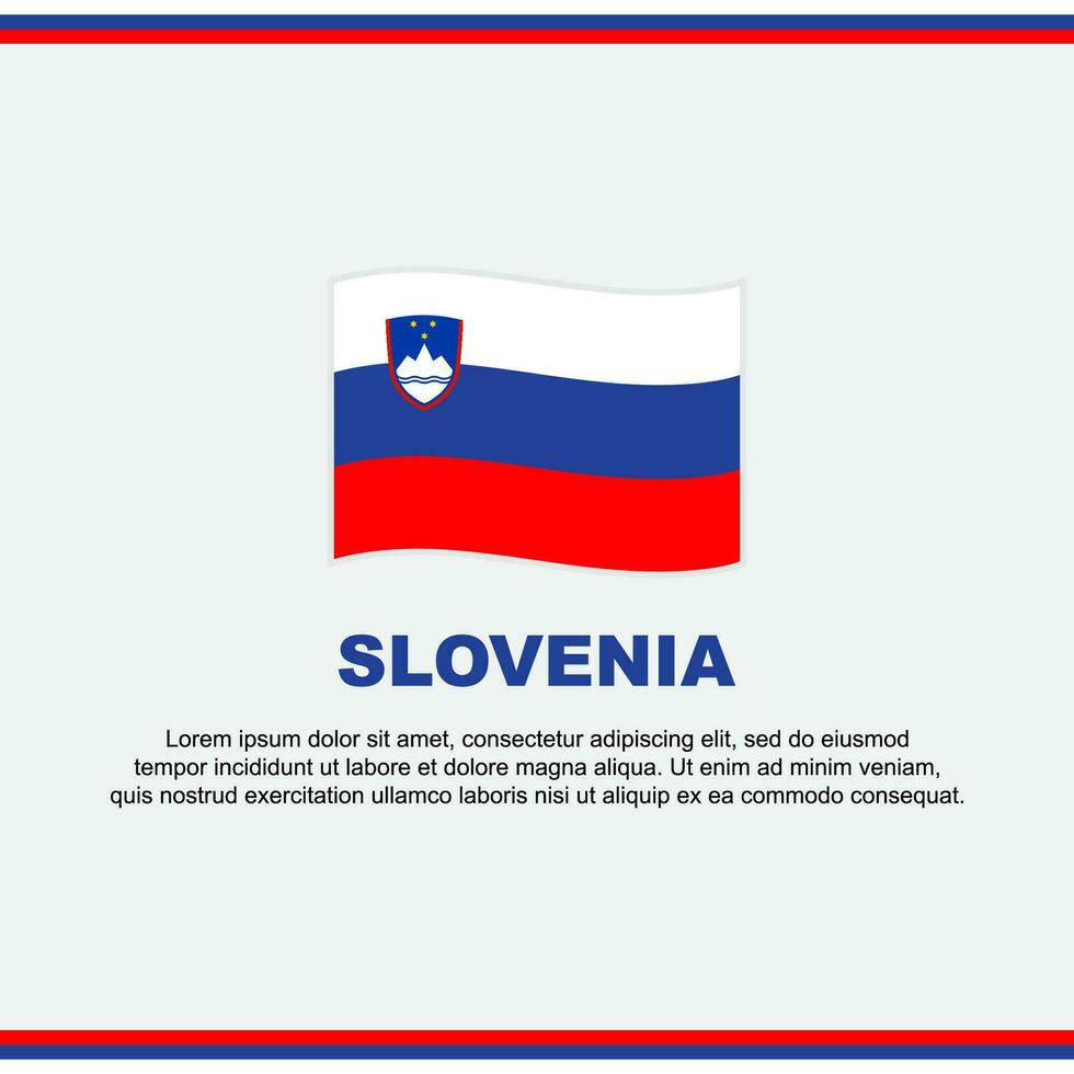 slovenia bandiera sfondo design modello. slovenia indipendenza giorno bandiera sociale media inviare. slovenia design vettore