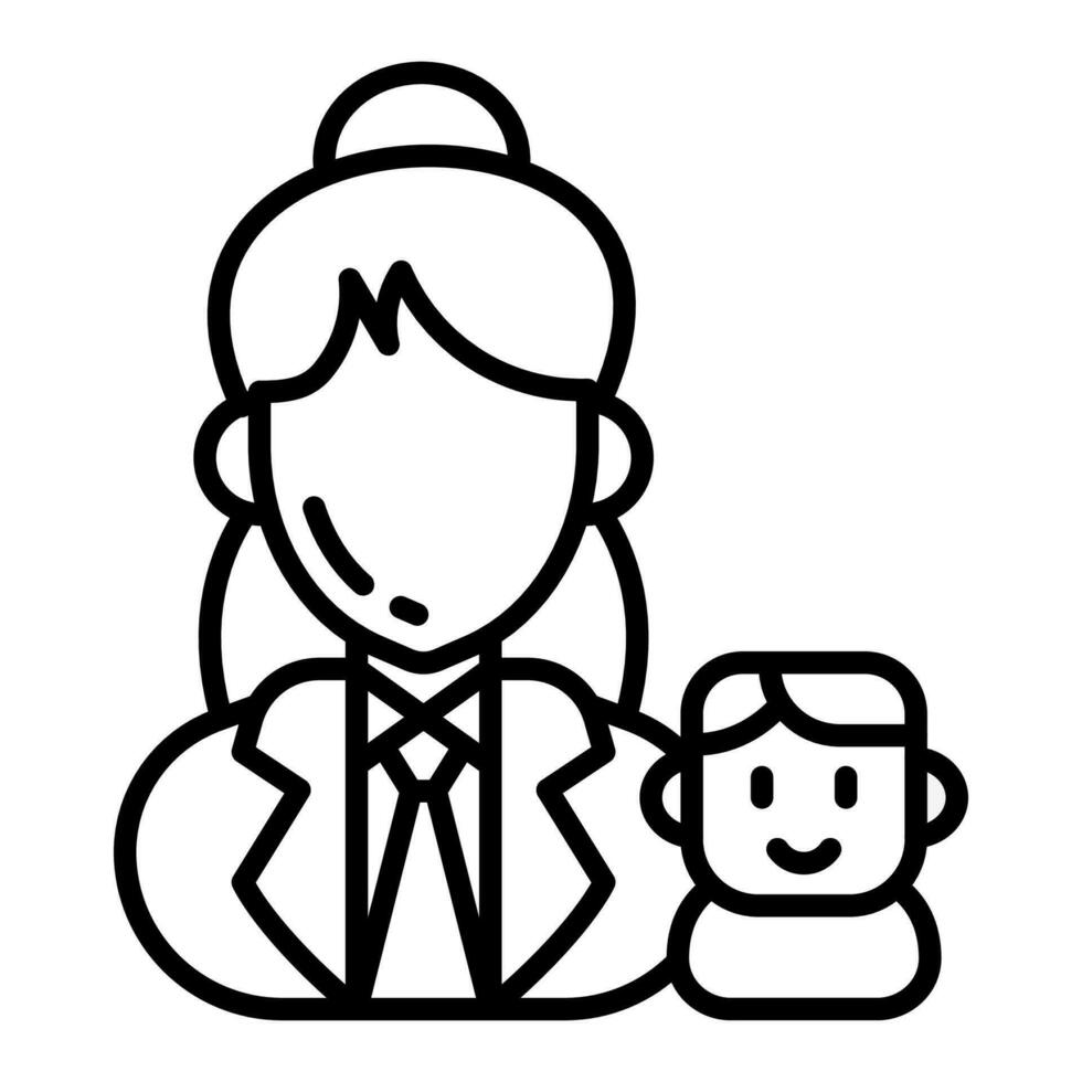 pediatra icona nel vettore. illustrazione vettore