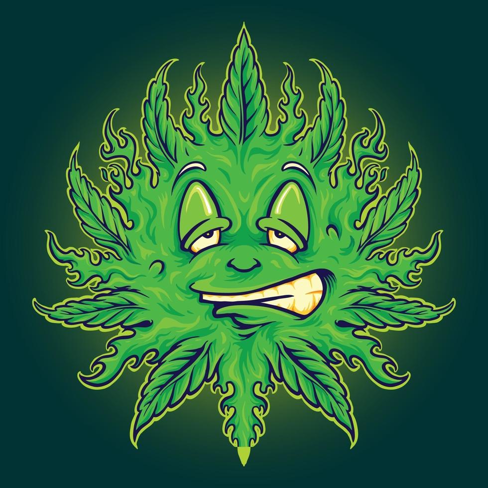 illustrazioni di mascotte sole emoji erba verde vettore