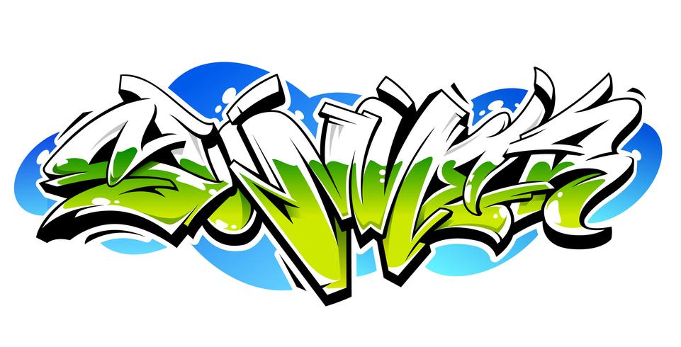 Estate Graffiti Vector Lettering