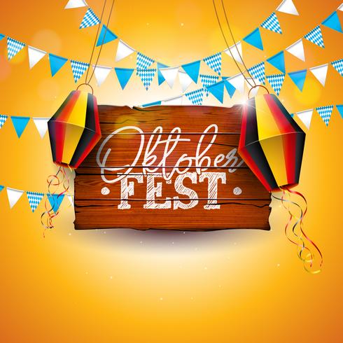 Illustrazione banner Oktoberfest vettore