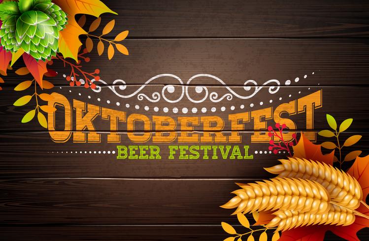 Illustrazione banner Oktoberfest vettore