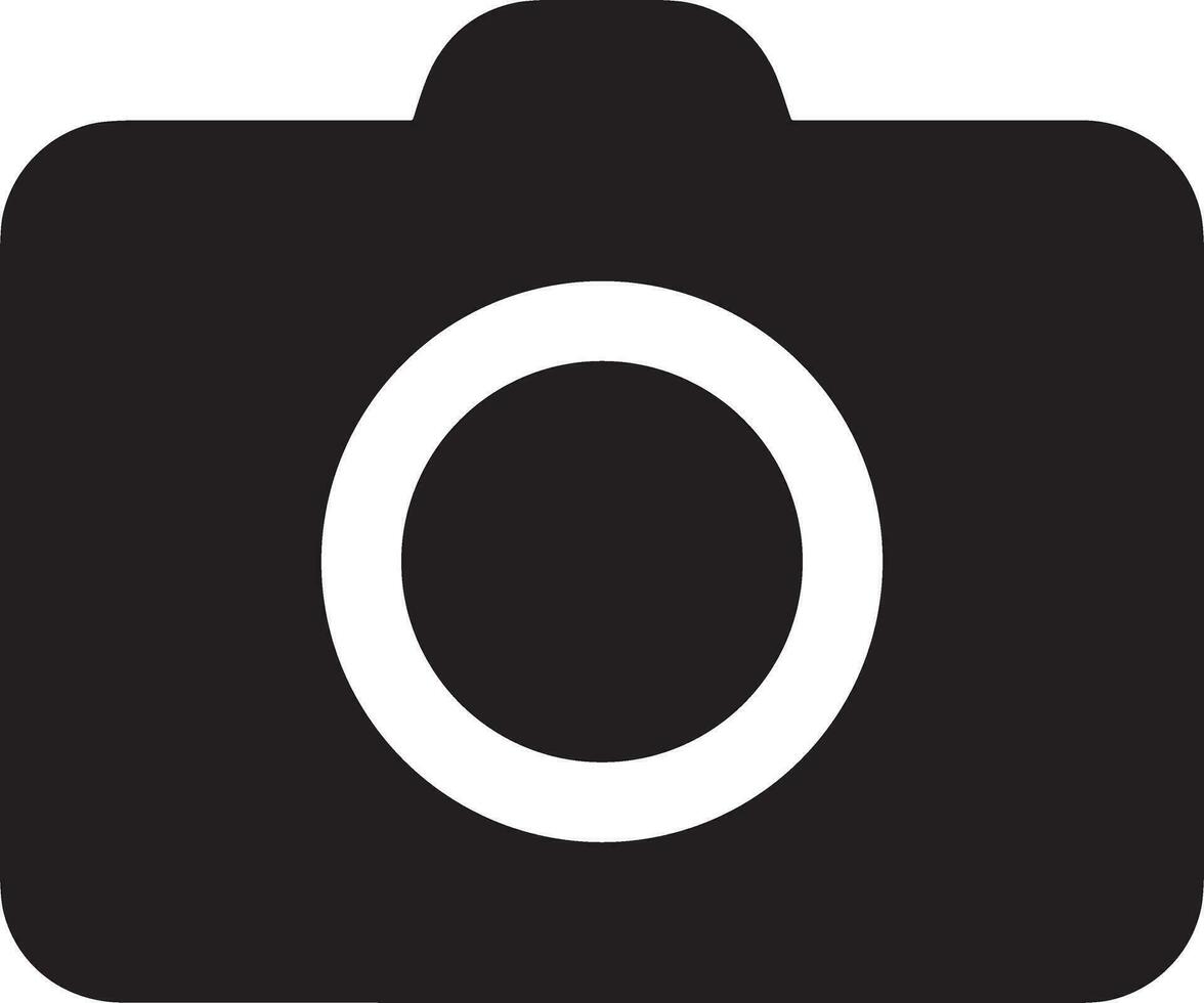 telecamera fotografia icona simbolo vettore Immagine. illustrazione di multimedia fotografico lente grafico design Immagine