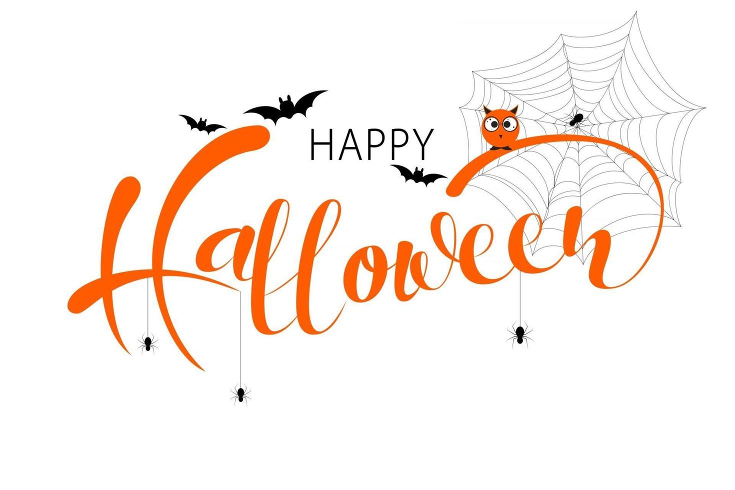 banner di vendita di halloween felice o sfondo di invito a una festa. vettore