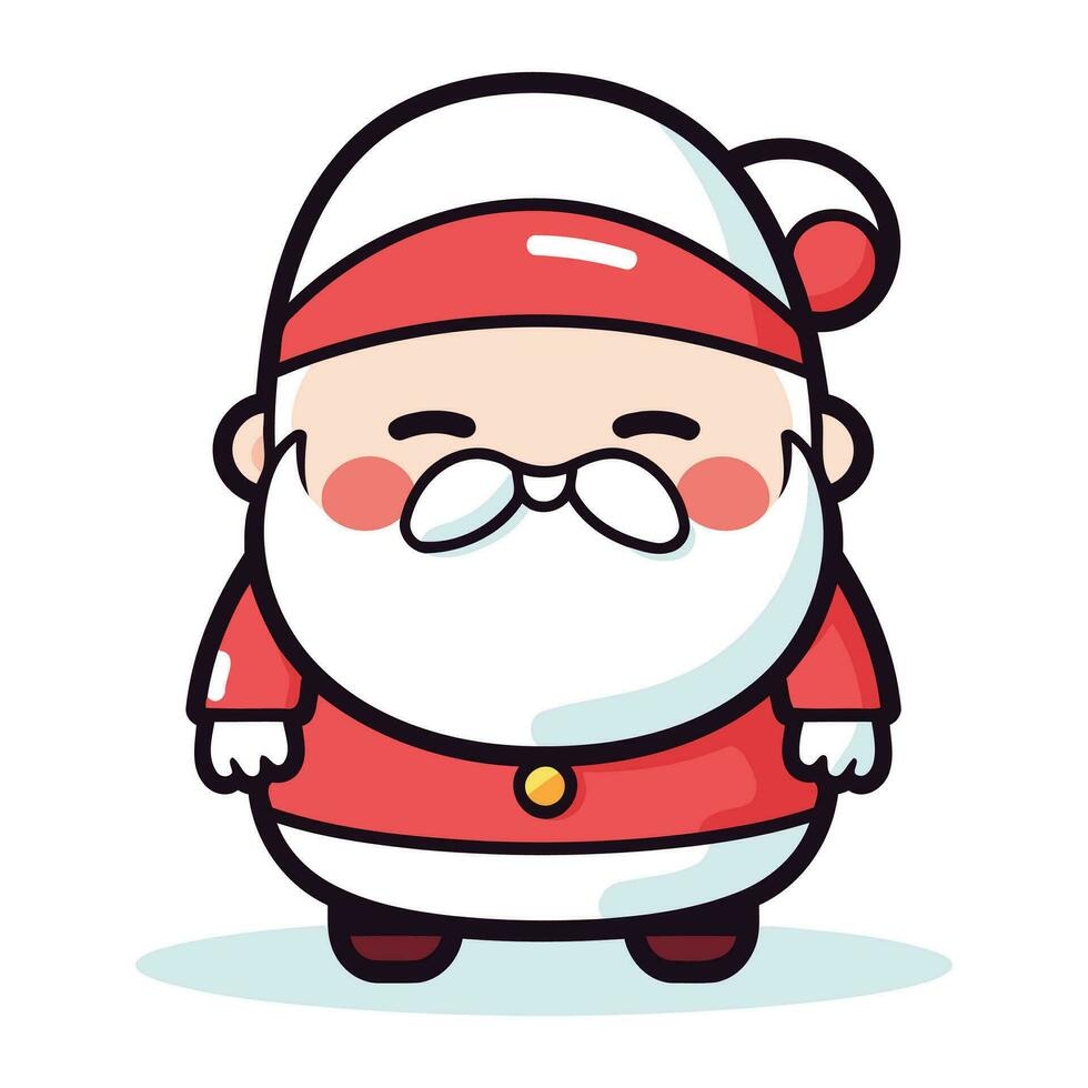 Santa Claus cartone animato personaggio vettore illustrazione. Santa Claus Natale carattere.