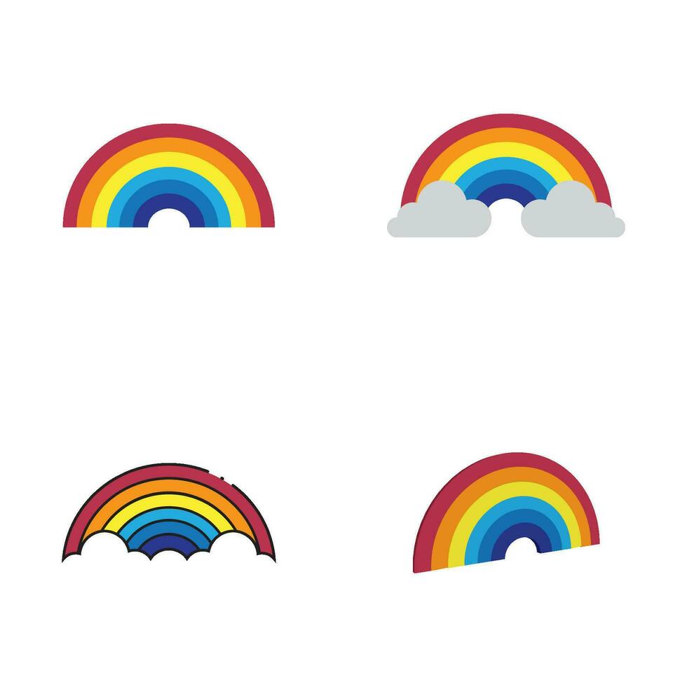 vettore icona arcobaleno