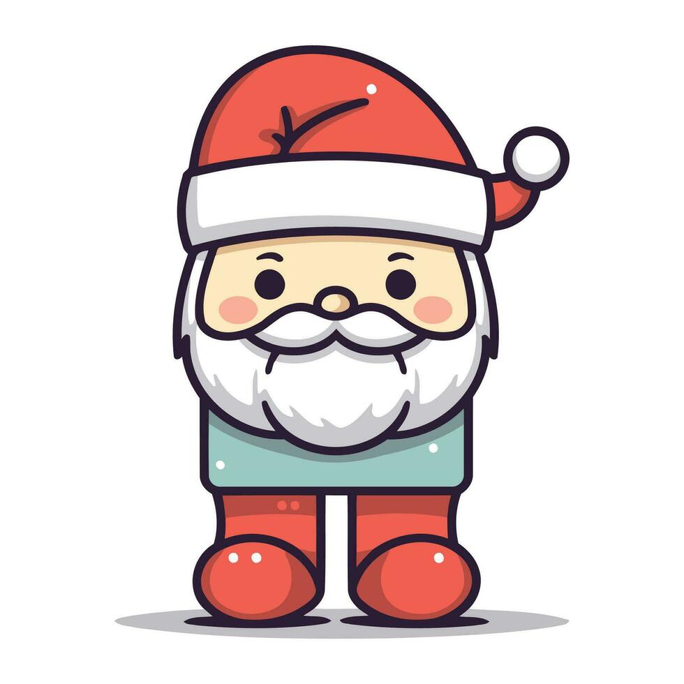 Santa Claus personaggio design. carino Santa Claus vettore illustrazione. Santa Claus personaggio design.