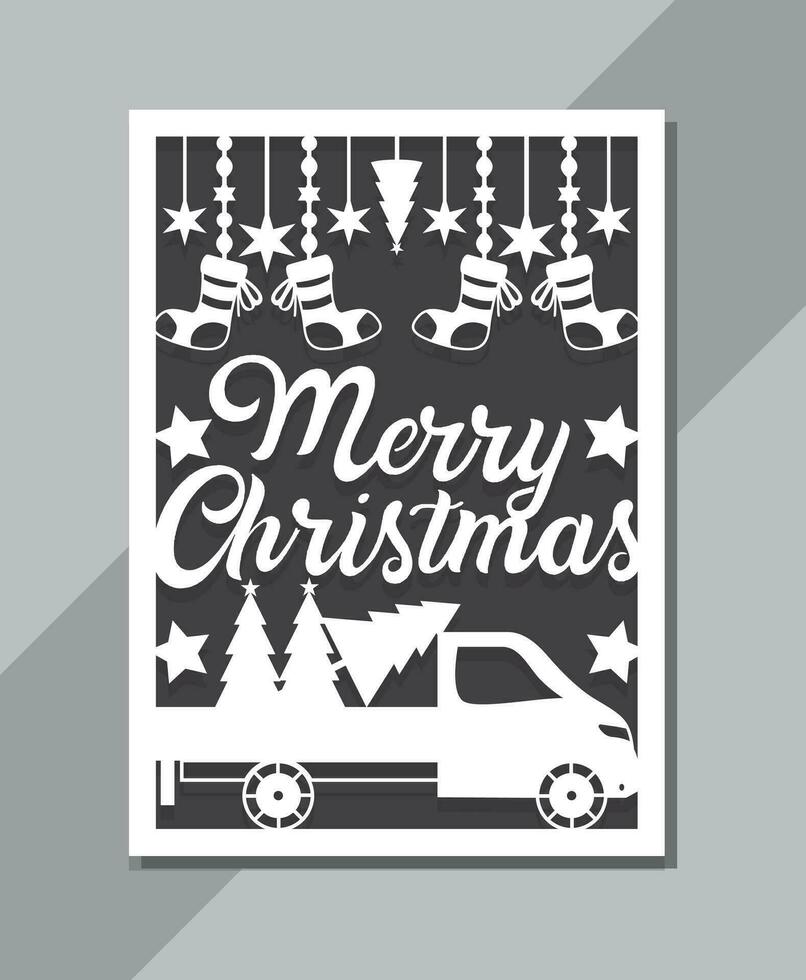 Natale inverdimento carte modello design vettore