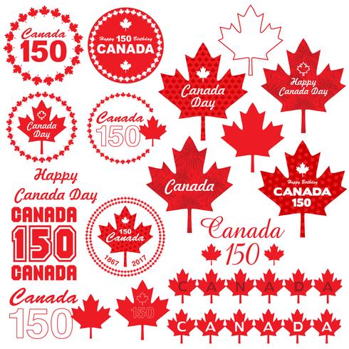 Clipart del giorno del Canada vettore