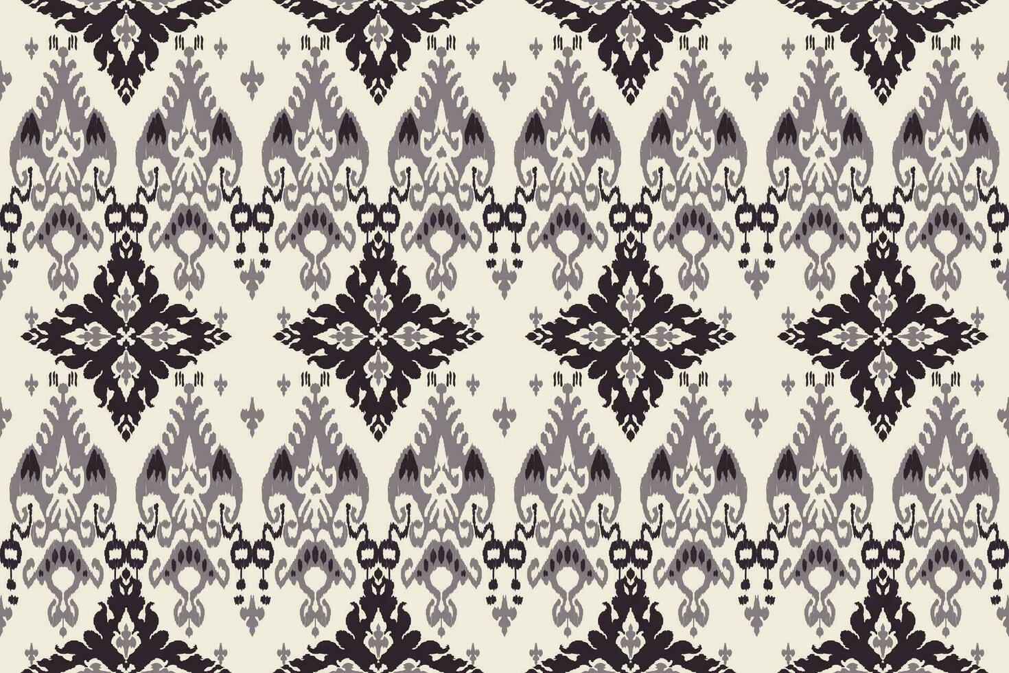 ikat tribale indiano senza soluzione di continuità modello. etnico azteco tessuto tappeto mandala ornamento nativo boho gallone tessile.geometrico africano americano orientale tradizionale vettore illustrazioni. ricamo stile.