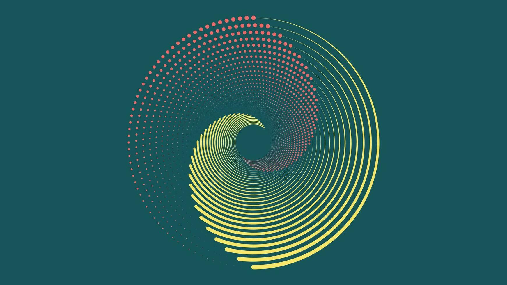 astratto spirale il giro Due linea sfondo per il tuo creativo progetto. vettore