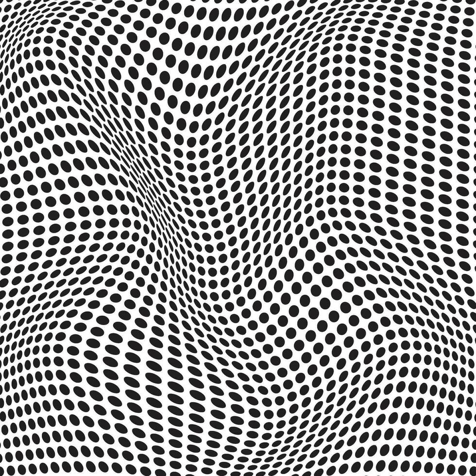 astratto nero polka punto onda modello arte per sfondo, sfondo. vettore
