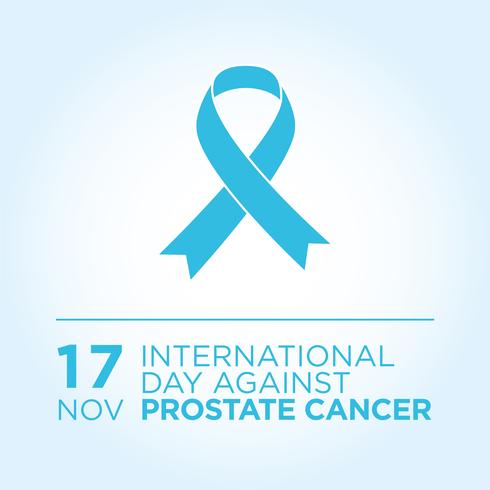 International Day Against Prostate Cancer Banner. vettore