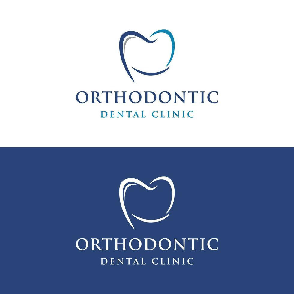 creativo dentale astratto logo modello design. logo per dentista, clinica centro, dentale cura e attività commerciale. vettore