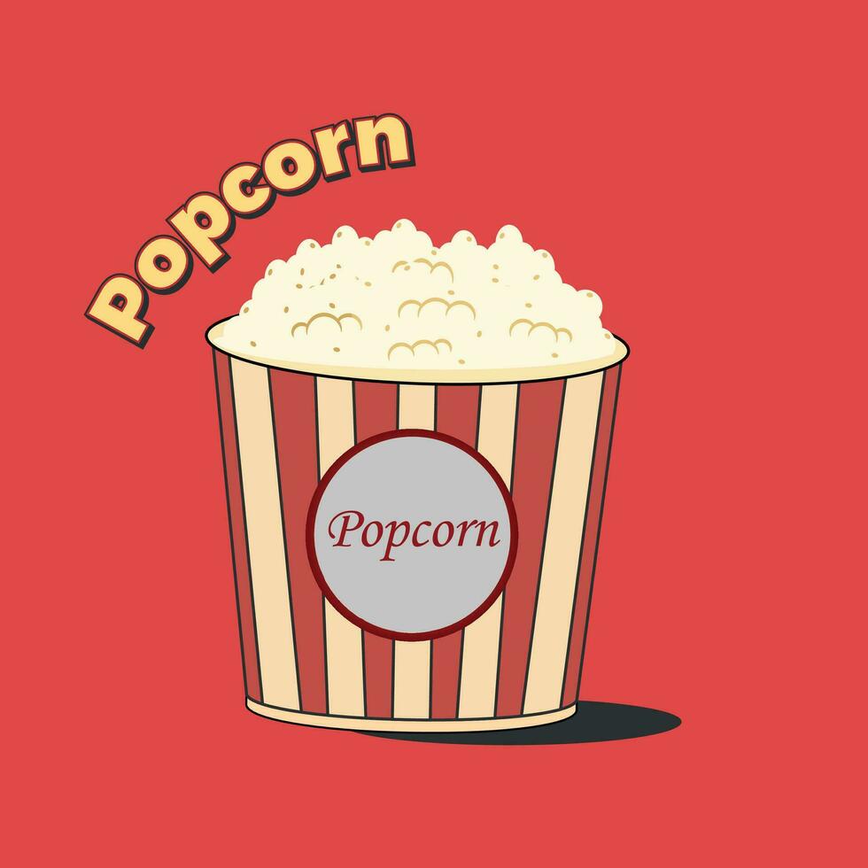 cinema festa Popcorn, tazza, cinema applaudire design per invito, pubblicità di il Festival, ragnatela striscione. vettore illustrazione