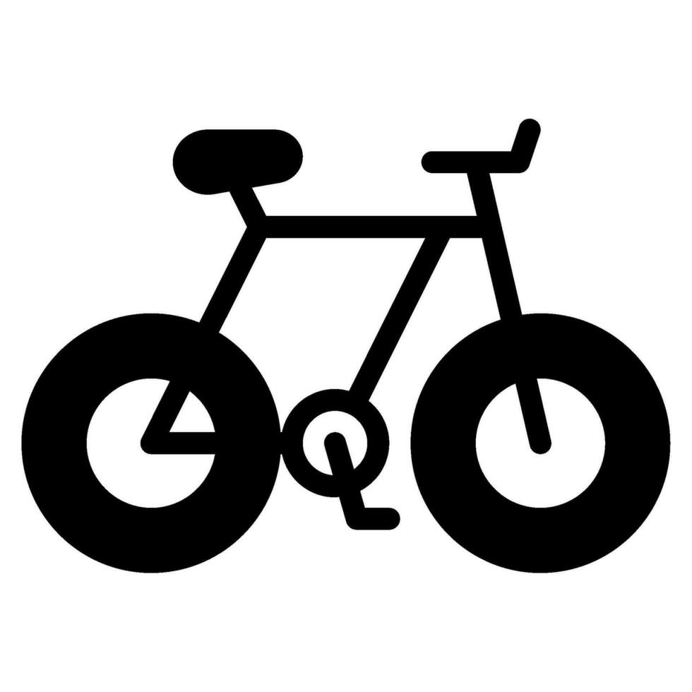 bicicletta icona illustrazione, per uix, infografica, eccetera vettore