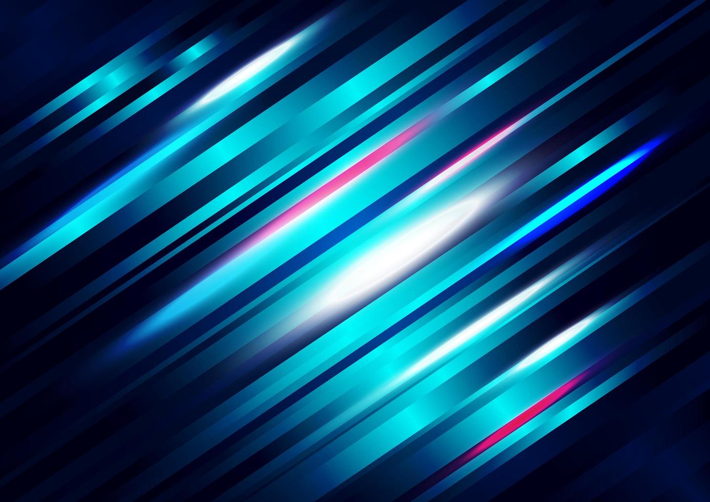 astratto technologey sfondo blu con linea di striscia chiara diagonale. vettore