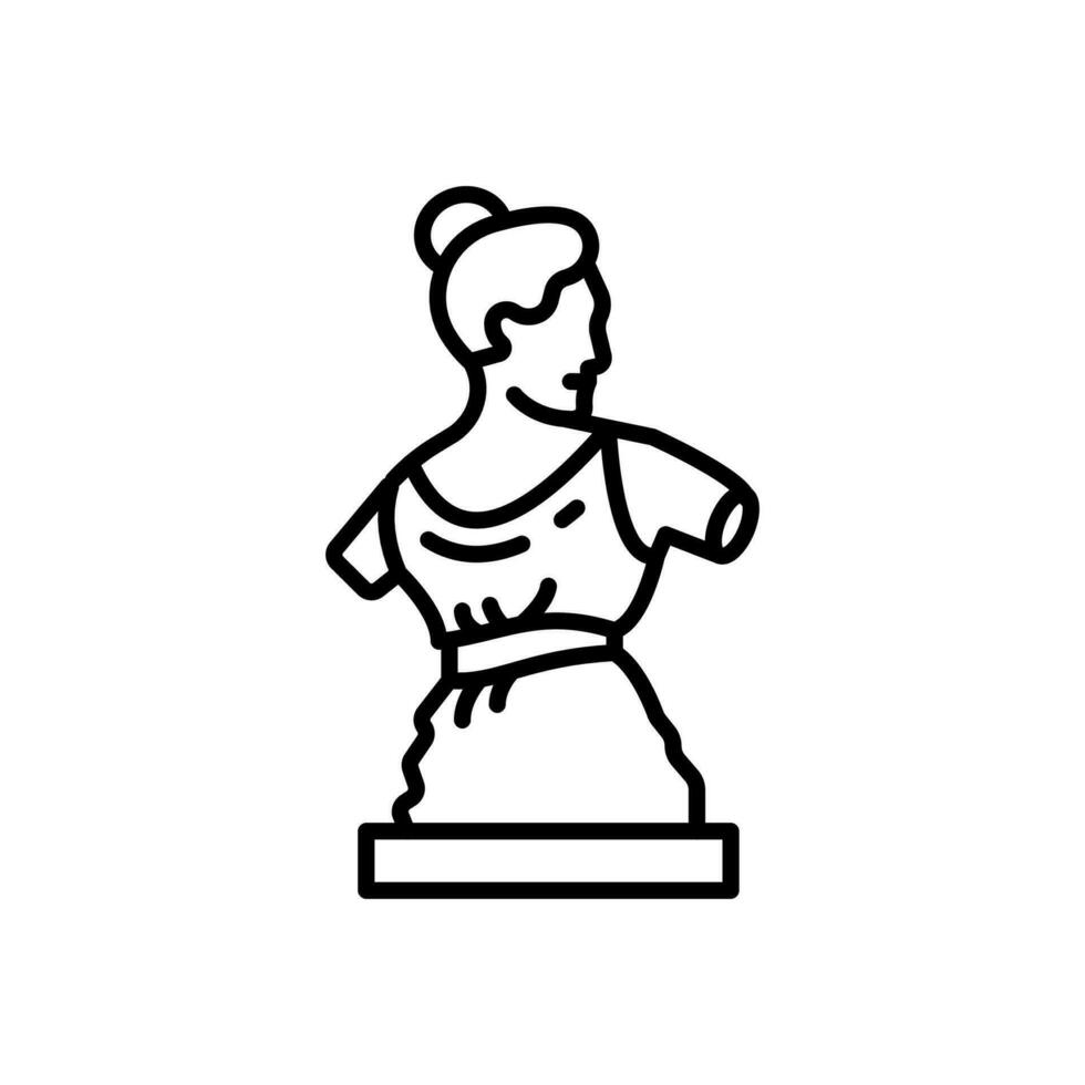 scultura icona nel vettore. illustrazione vettore