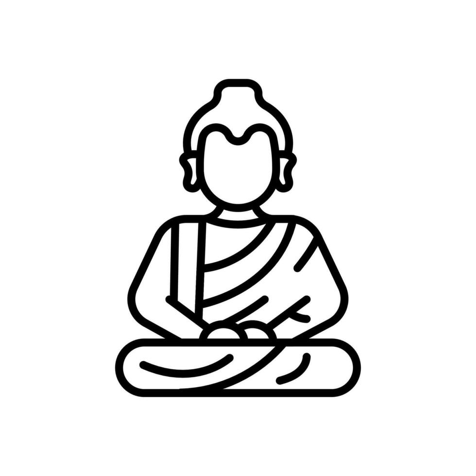 Budda icona nel vettore. illustrazione vettore