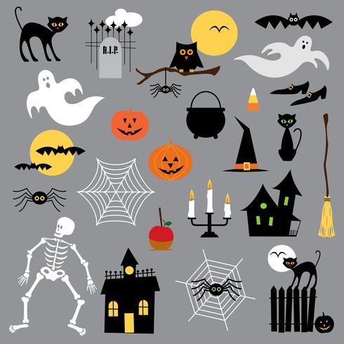 clipart di Halloween vettore