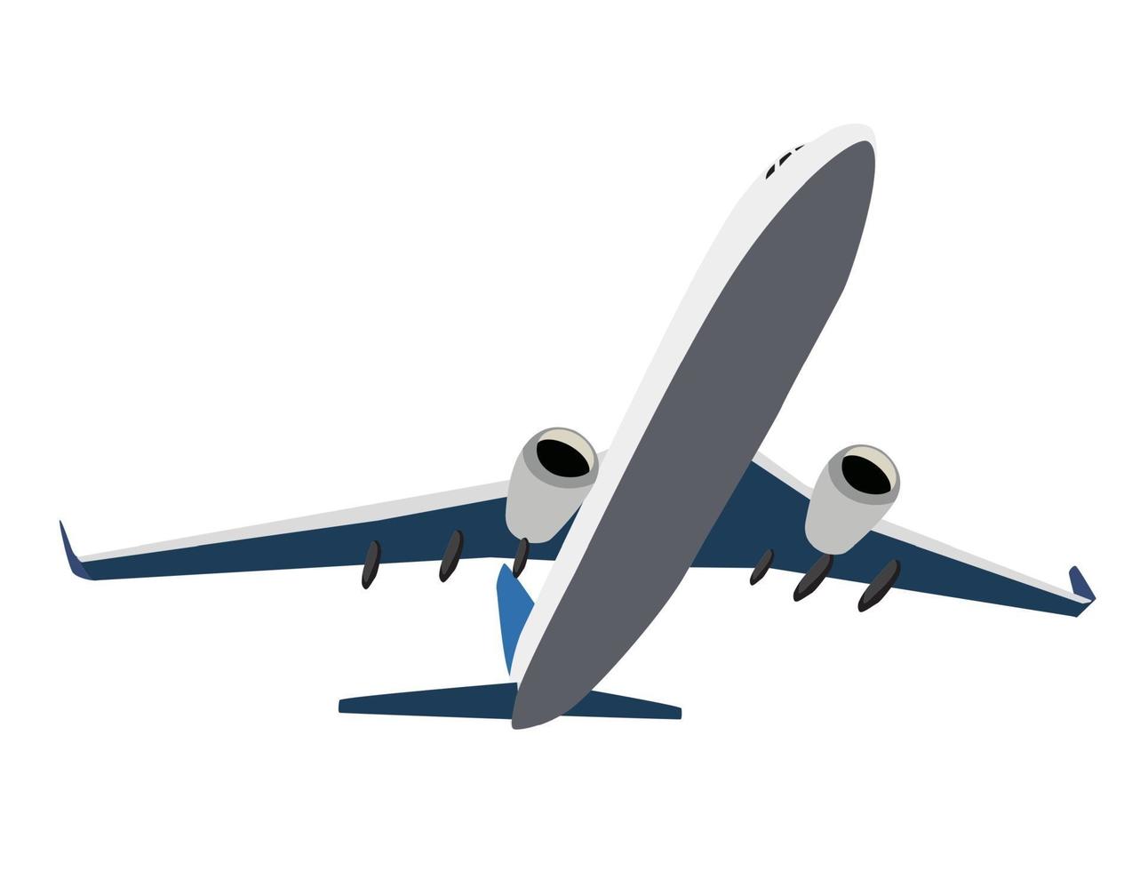 icona dell'aeroplano isolata sull'illustrazione bianca di vettore del fondo