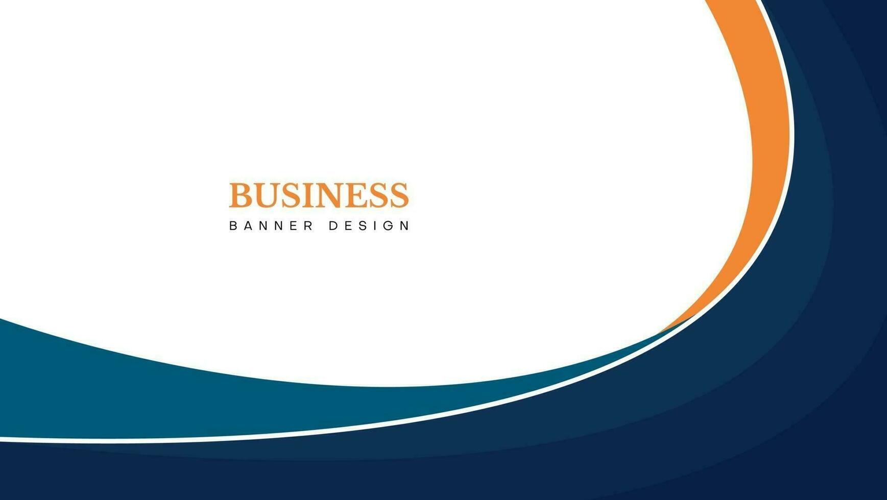 design banner aziendale con sfondo onda blu vettore