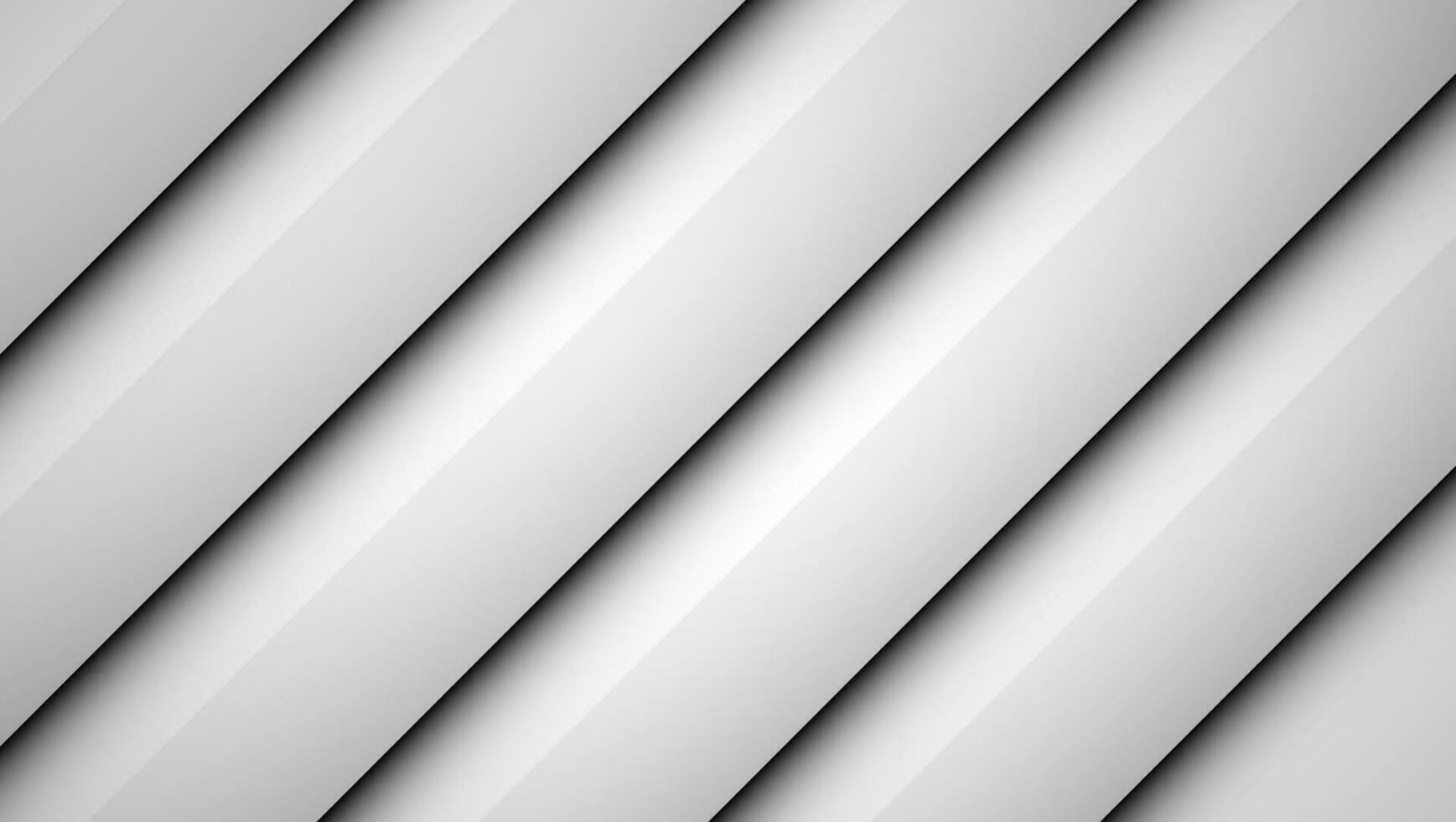 sfondo astratto bianco e grigio con strisce diagonali vettore