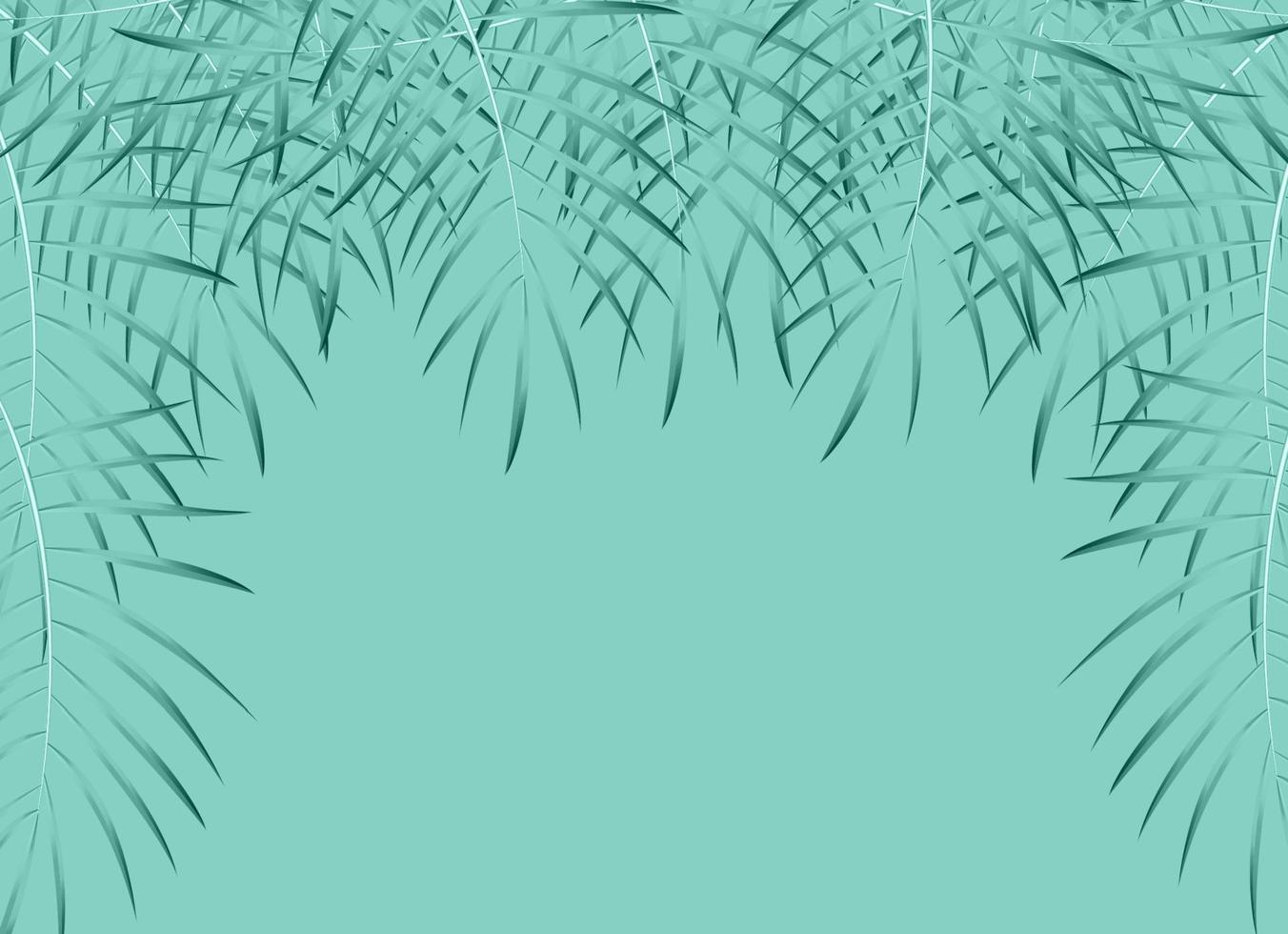 bellissimo sfondo di foglie di palma. illustrazione vettoriale