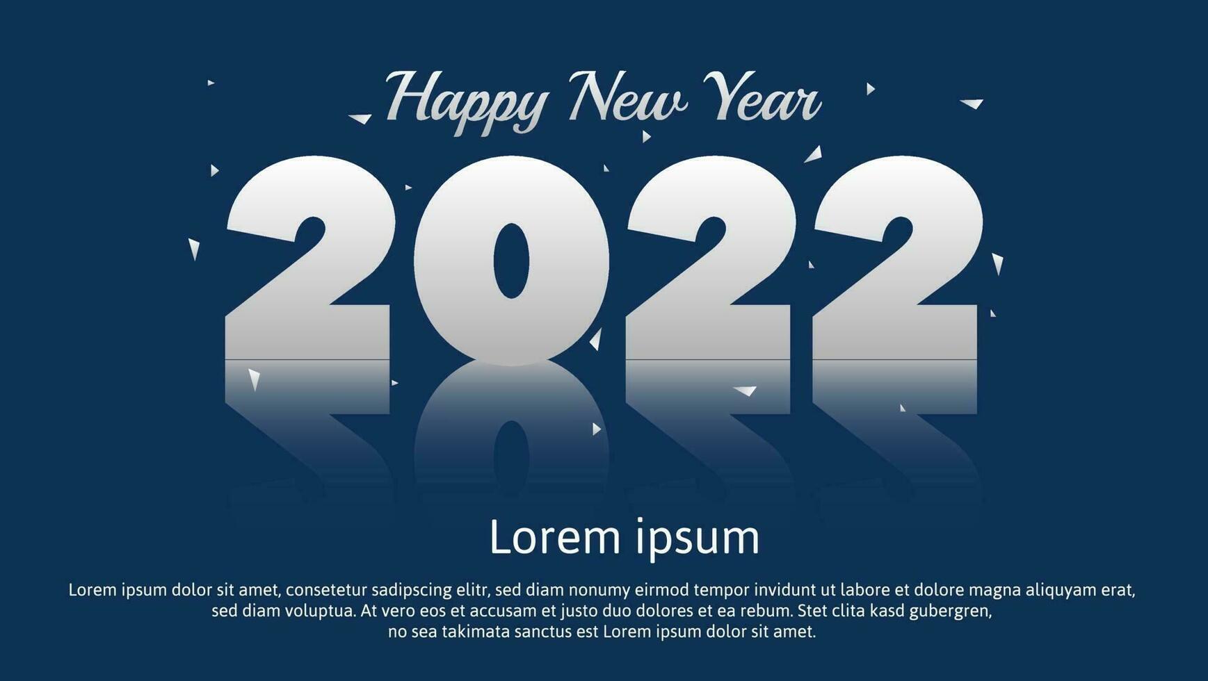 felice anno nuovo 2022 banner sfondo vettore