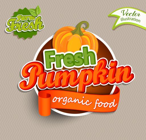 Logo Fresh Pumkin. vettore