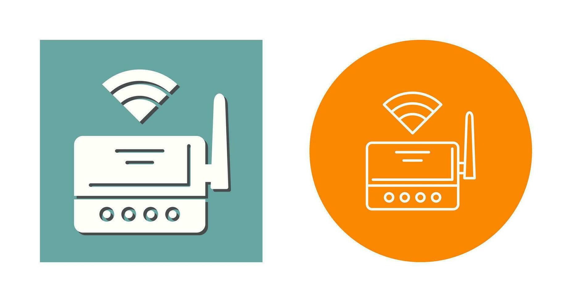 Wi-Fi router vettore icona