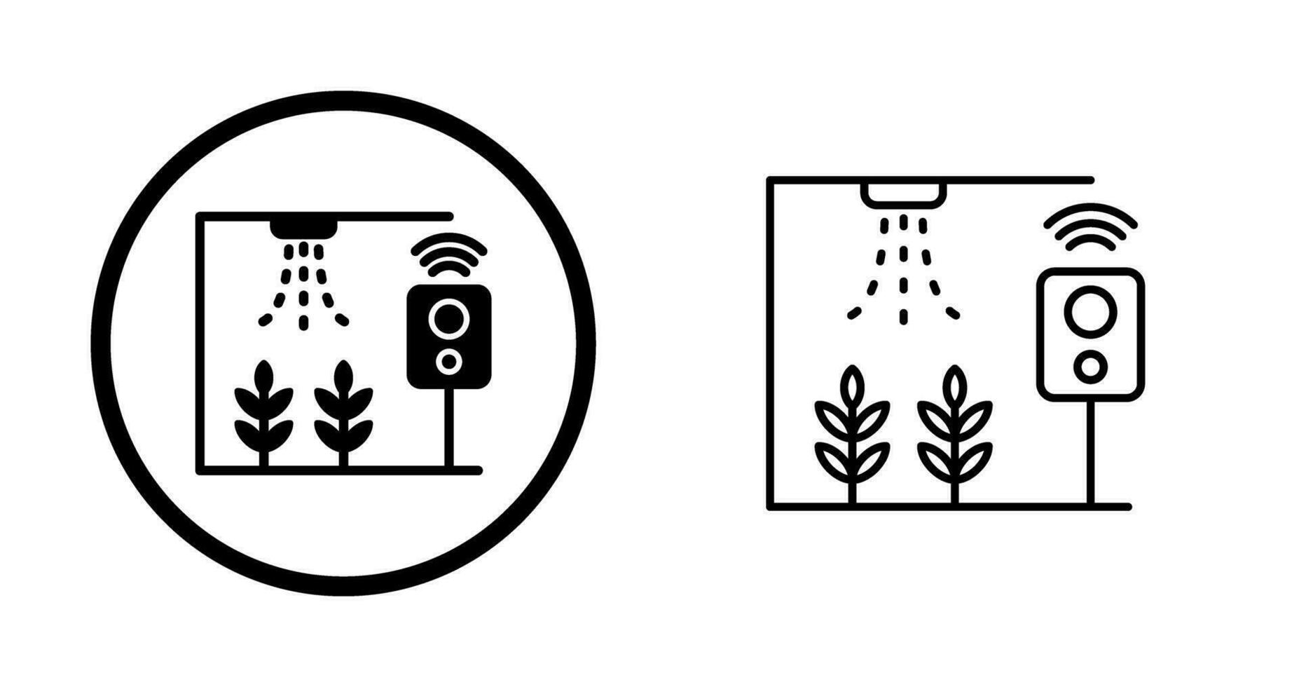 inteligente azienda agricola vettore icona