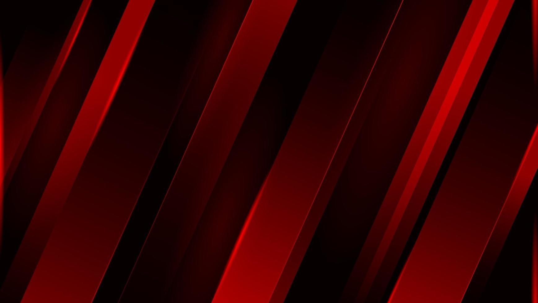 moderno futuristico incandescente strisce dinamiche gradiente sfondo rosso scuro vettore