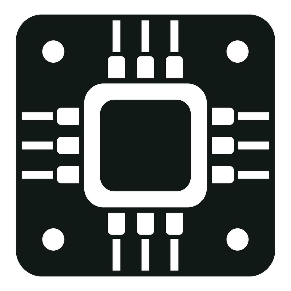 il computer portatile processore icona semplice vettore. pulsante attrezzo chiave inglese vettore